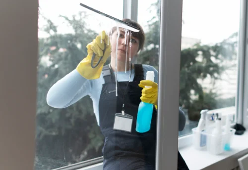 Nettoyage de vitres intérieures et extérieures à Coulgens